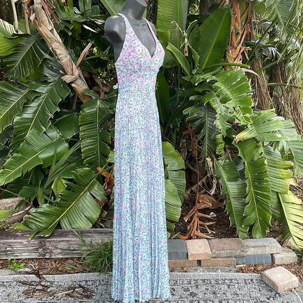 Laundry floral pleated maxi dress - Picture 4 of 8